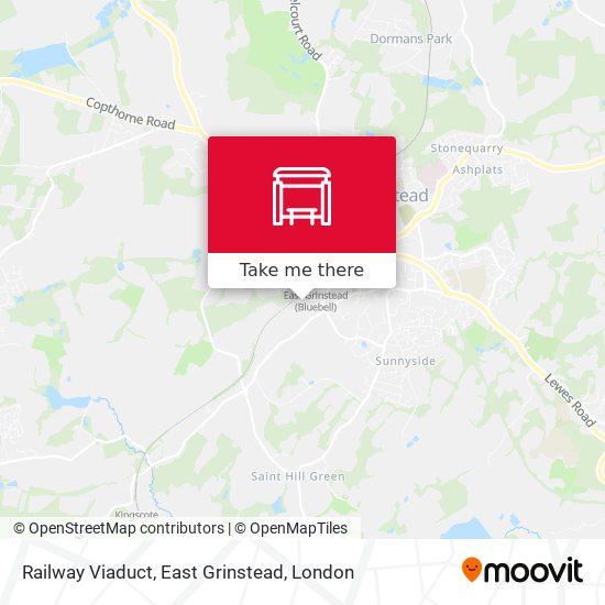 Railway Viaduct, East Grinstead map