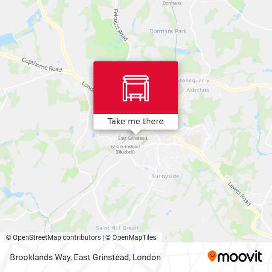 Brooklands Way, East Grinstead map
