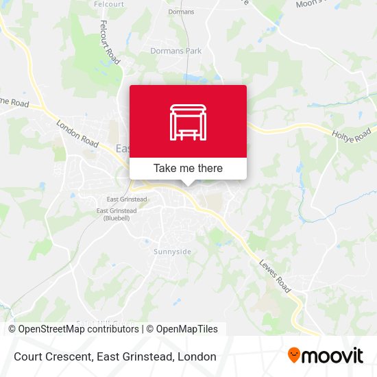 Court Crescent, East Grinstead map