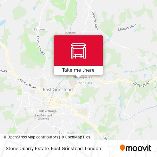 Stone Quarry Estate, East Grinstead map