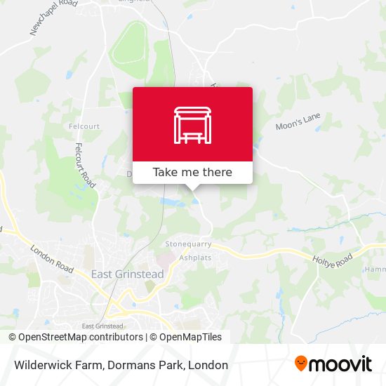 Wilderwick Farm, Dormans Park map
