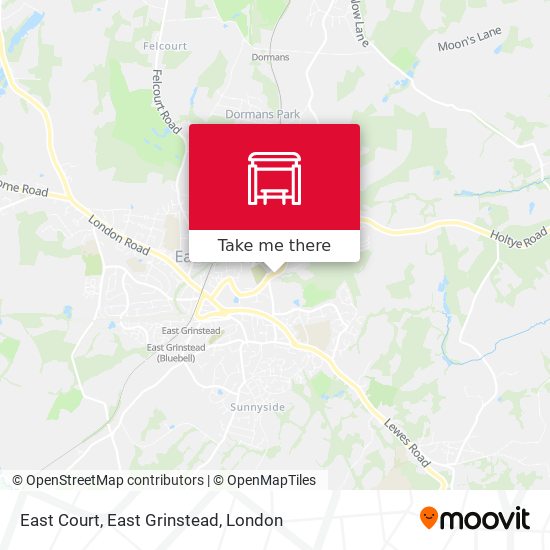 East Court, East Grinstead map