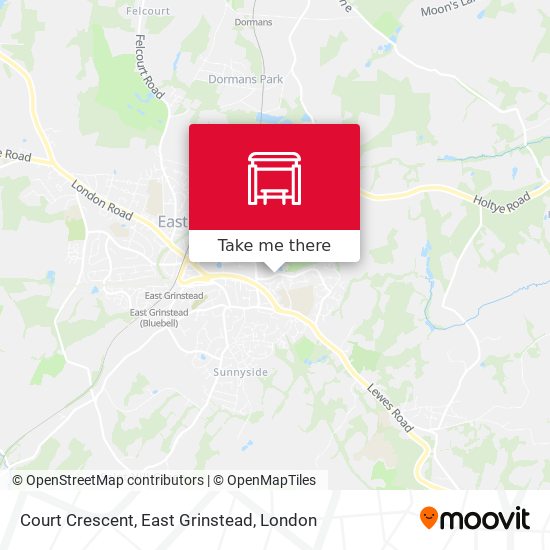 Court Crescent, East Grinstead map