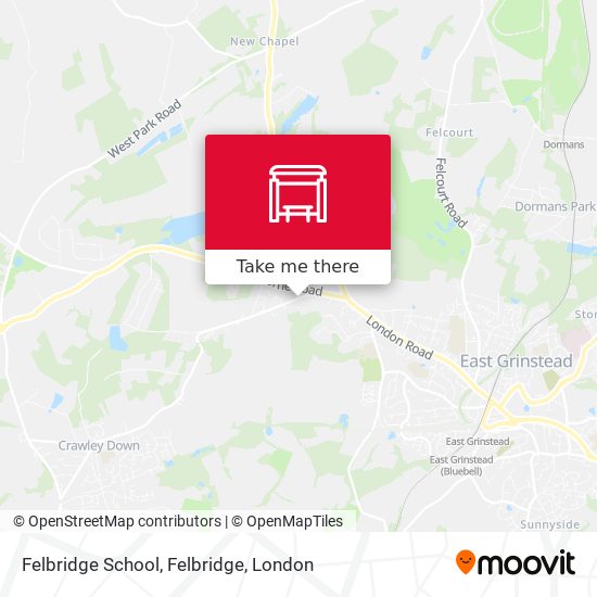 Felbridge School, Felbridge map
