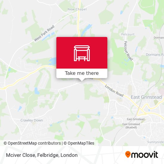 Mciver Close, Felbridge map