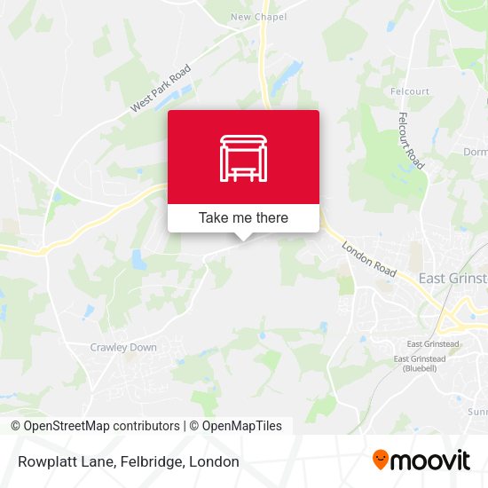 Rowplatt Lane, Felbridge map