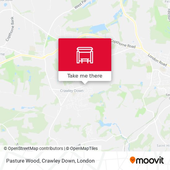Pasture Wood, Crawley Down map