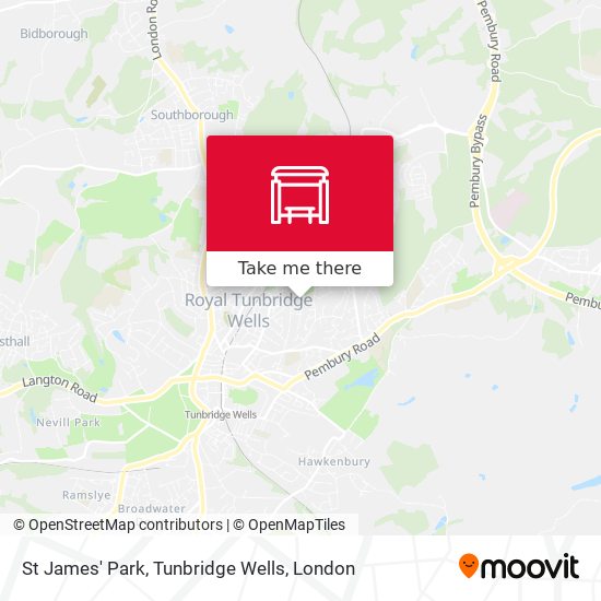 St James' Park, Tunbridge Wells map