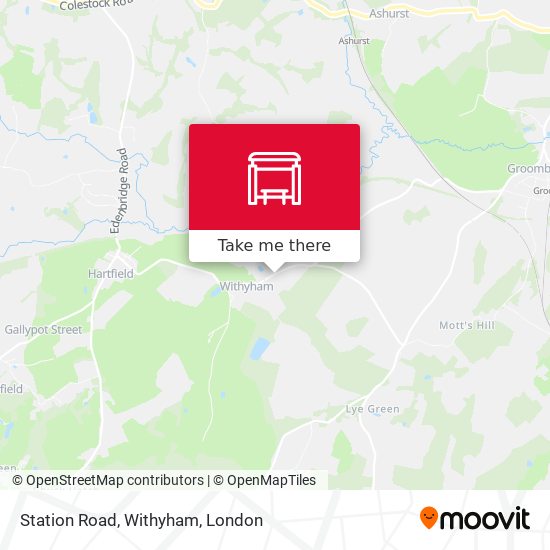 Station Road, Withyham map