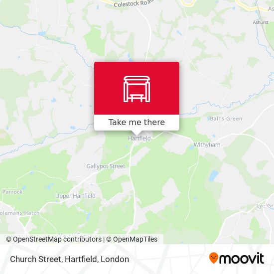 Church Street, Hartfield map