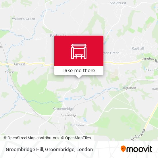 Groombridge Hill, Groombridge map