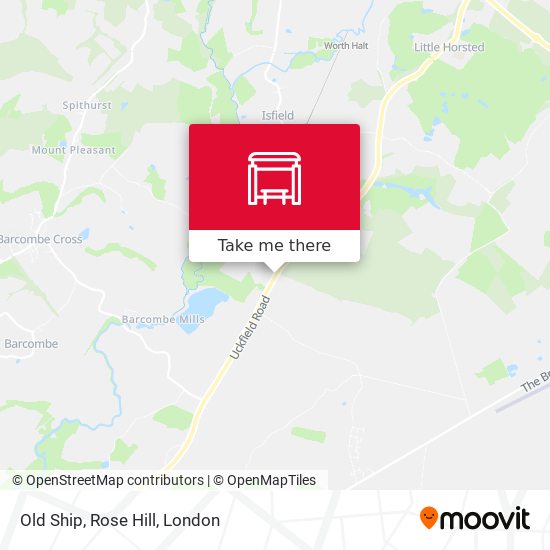 Old Ship, Rose Hill map