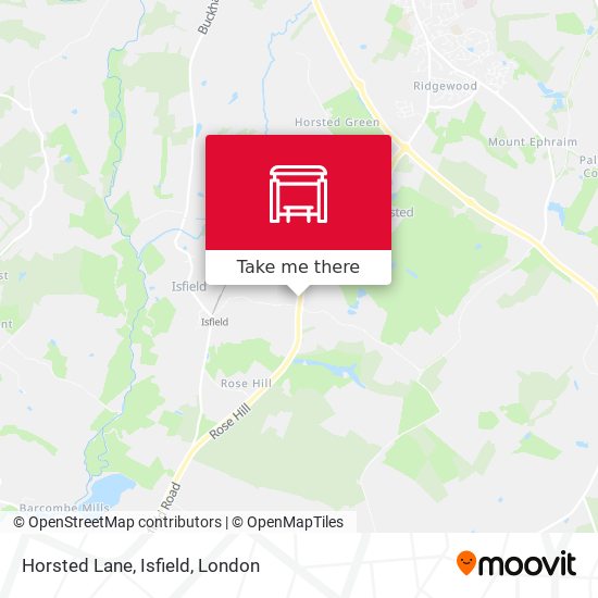 Horsted Lane, Isfield map