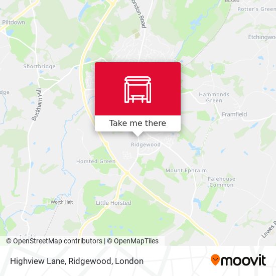 Highview Lane, Ridgewood map