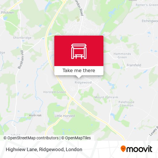 Highview Lane, Ridgewood map
