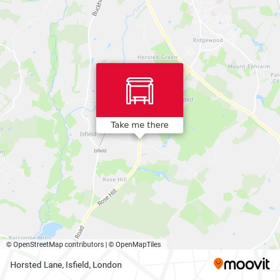 Horsted Lane, Isfield map