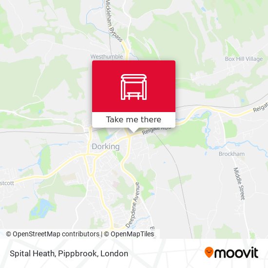 Spital Heath, Pippbrook map