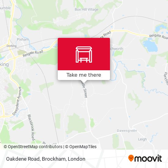 Oakdene Road, Brockham map