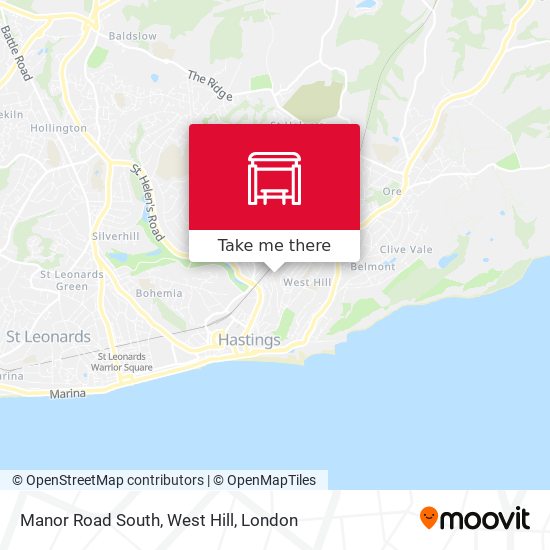 Manor Road South, West Hill map