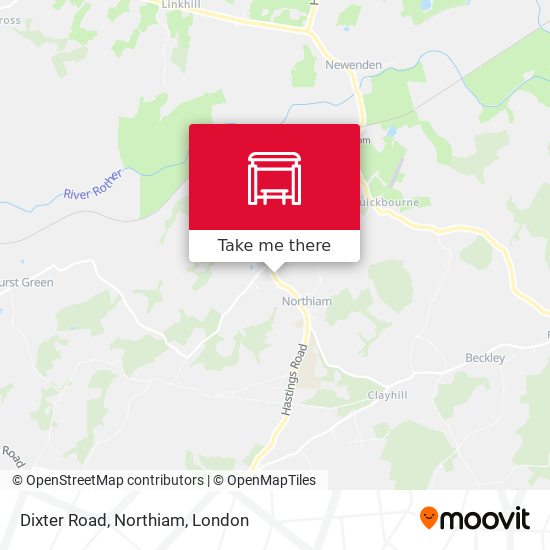 Dixter Road, Northiam map