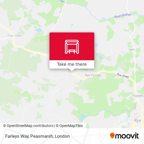 Farleys Way, Peasmarsh map