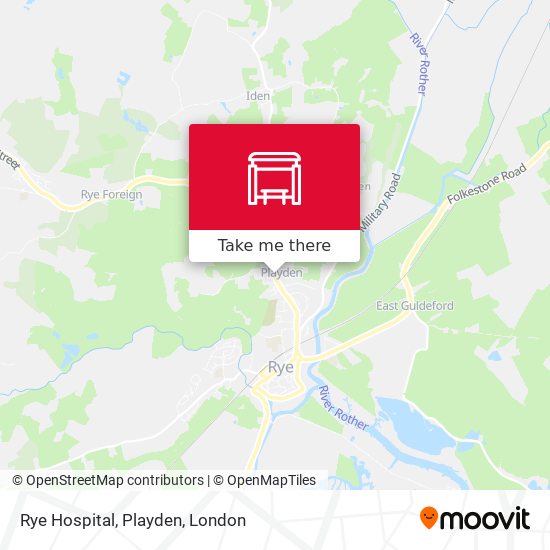 Rye Hospital, Playden map