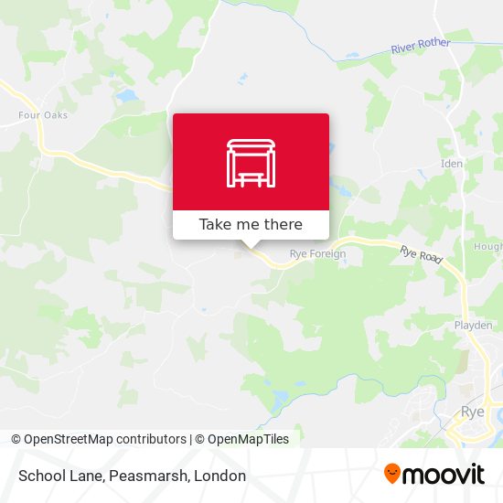 School Lane, Peasmarsh map