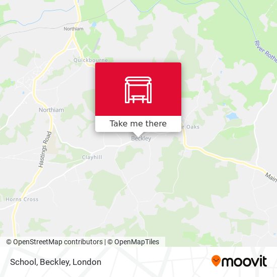 School, Beckley map