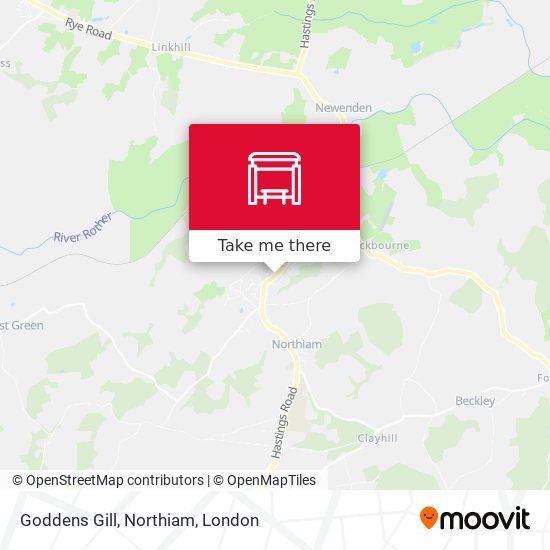 Goddens Gill, Northiam map