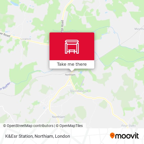 K&Esr Station, Northiam map