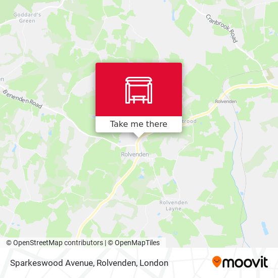 Sparkeswood Avenue, Rolvenden map