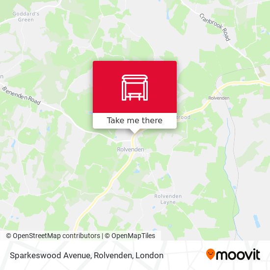 Sparkeswood Avenue, Rolvenden map