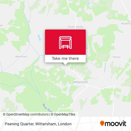 Peening Quarter, Wittersham map