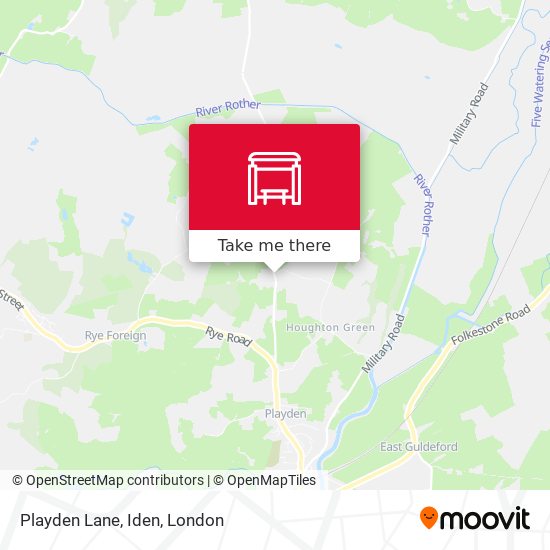 Playden Lane, Iden map