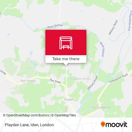 Playden Lane, Iden map