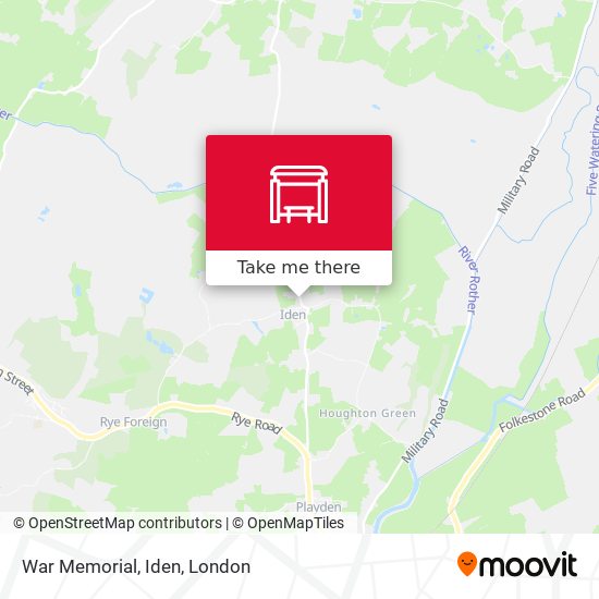War Memorial, Iden map