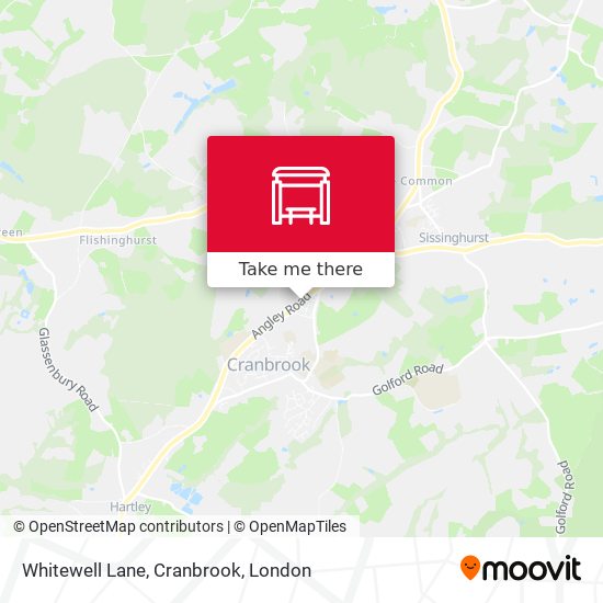Whitewell Lane, Cranbrook map