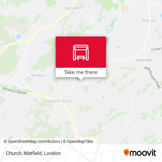 Church, Matfield map
