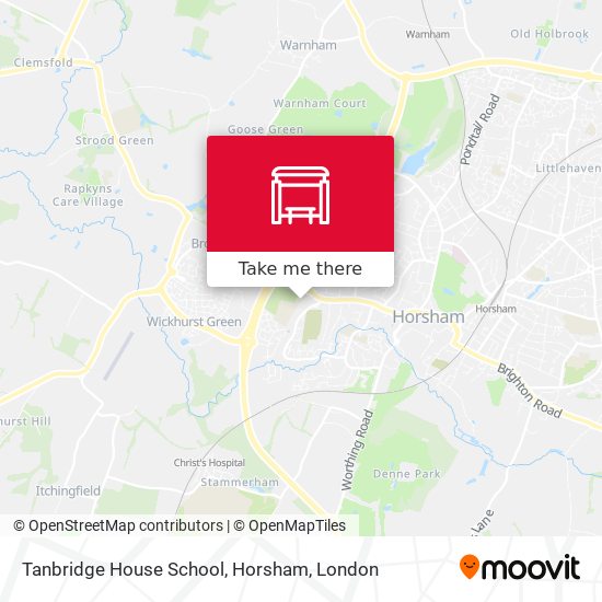 Tanbridge House School, Horsham map