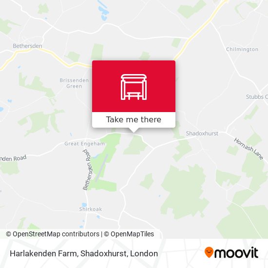 Harlakenden Farm, Shadoxhurst map