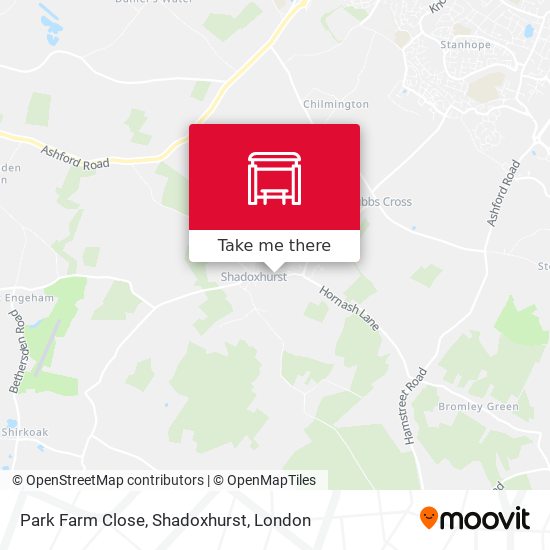 Park Farm Close, Shadoxhurst map