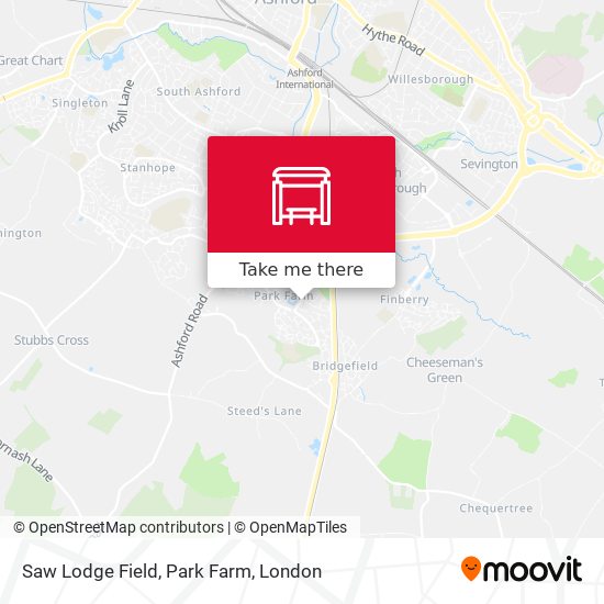 Saw Lodge Field, Park Farm map