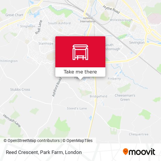 Reed Crescent, Park Farm map