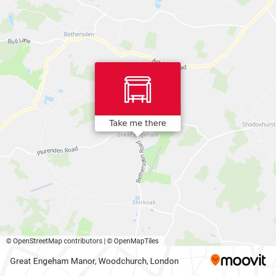 Great Engeham Manor, Woodchurch map