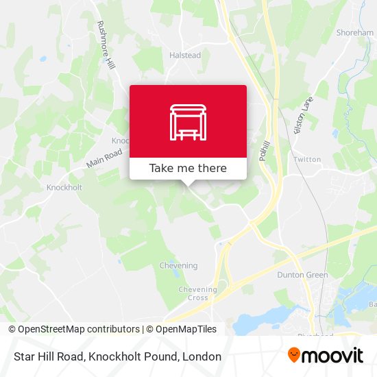 Star Hill Road, Knockholt Pound map