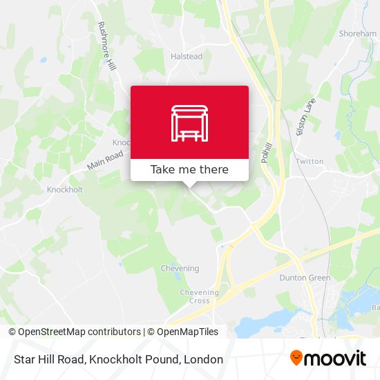 Star Hill Road, Knockholt Pound map