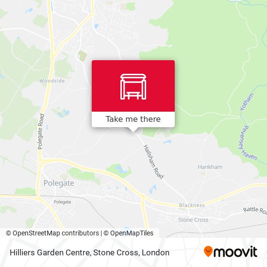 Hilliers Garden Centre, Stone Cross map