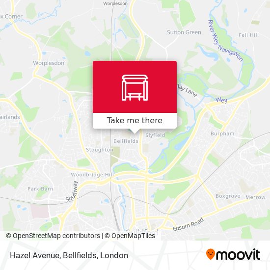 Hazel Avenue, Bellfields map