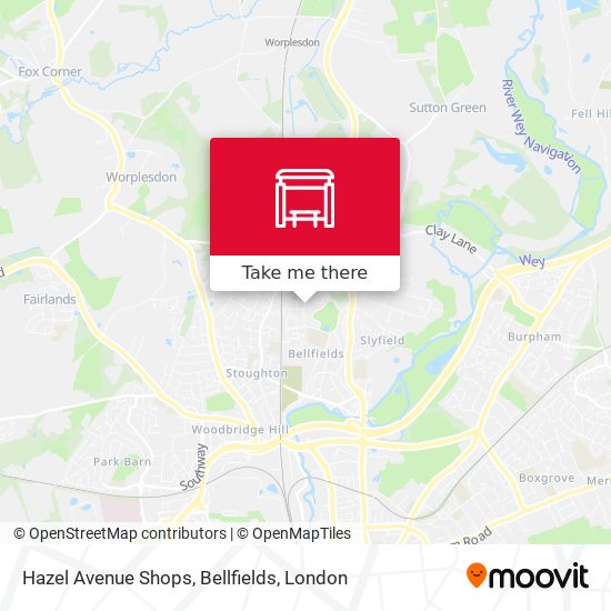 Hazel Avenue Shops, Bellfields map