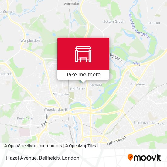 Hazel Avenue, Bellfields map